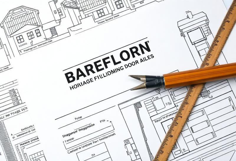 Homeowner reviewing building permits and regulations documents for garage door installation